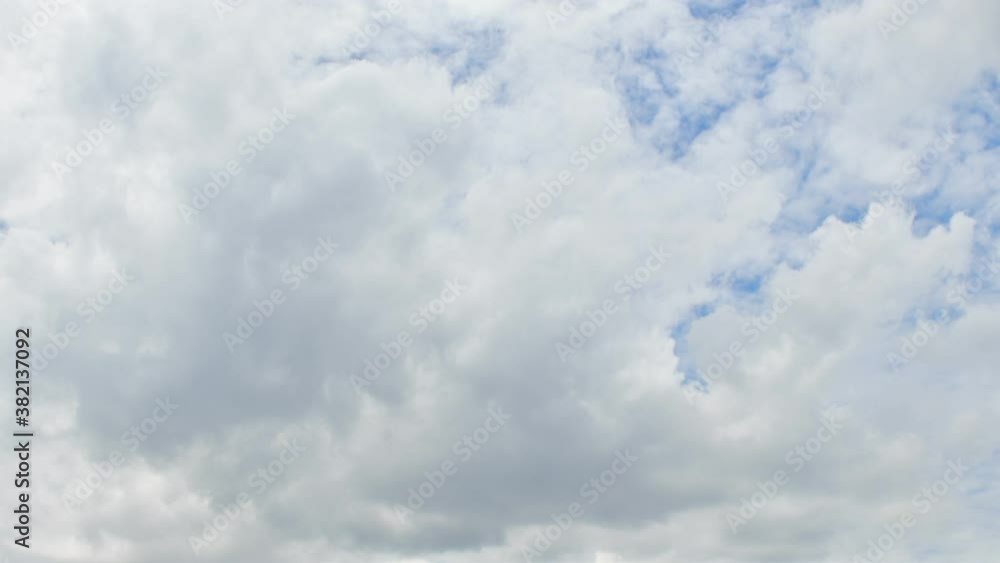White Cloudy Sky Timelapse
