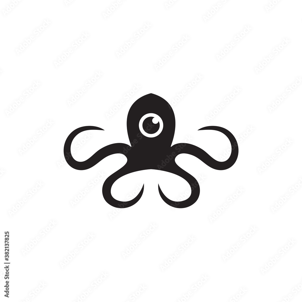 Octopus icon symbol logo design template Octopus icon symbol logo design template