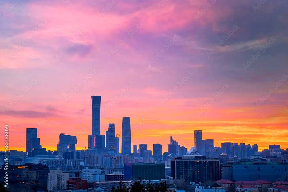 Beijing Cityscape at Dawn