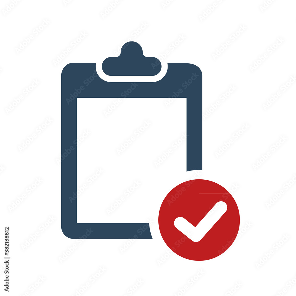 Verification of clipboard icon logo Verification of clipboard icon logo