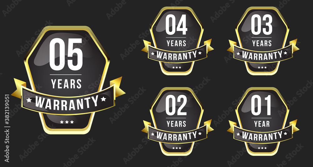 Obraz premium Seal gold badges and labels premium quality warranty