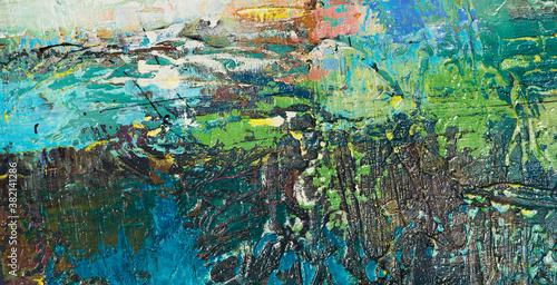 Oil painting texture, close up