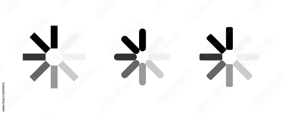 Fototapeta premium Loading. Load icons. Loading symbol. Load bar vector icons. vector illustration
