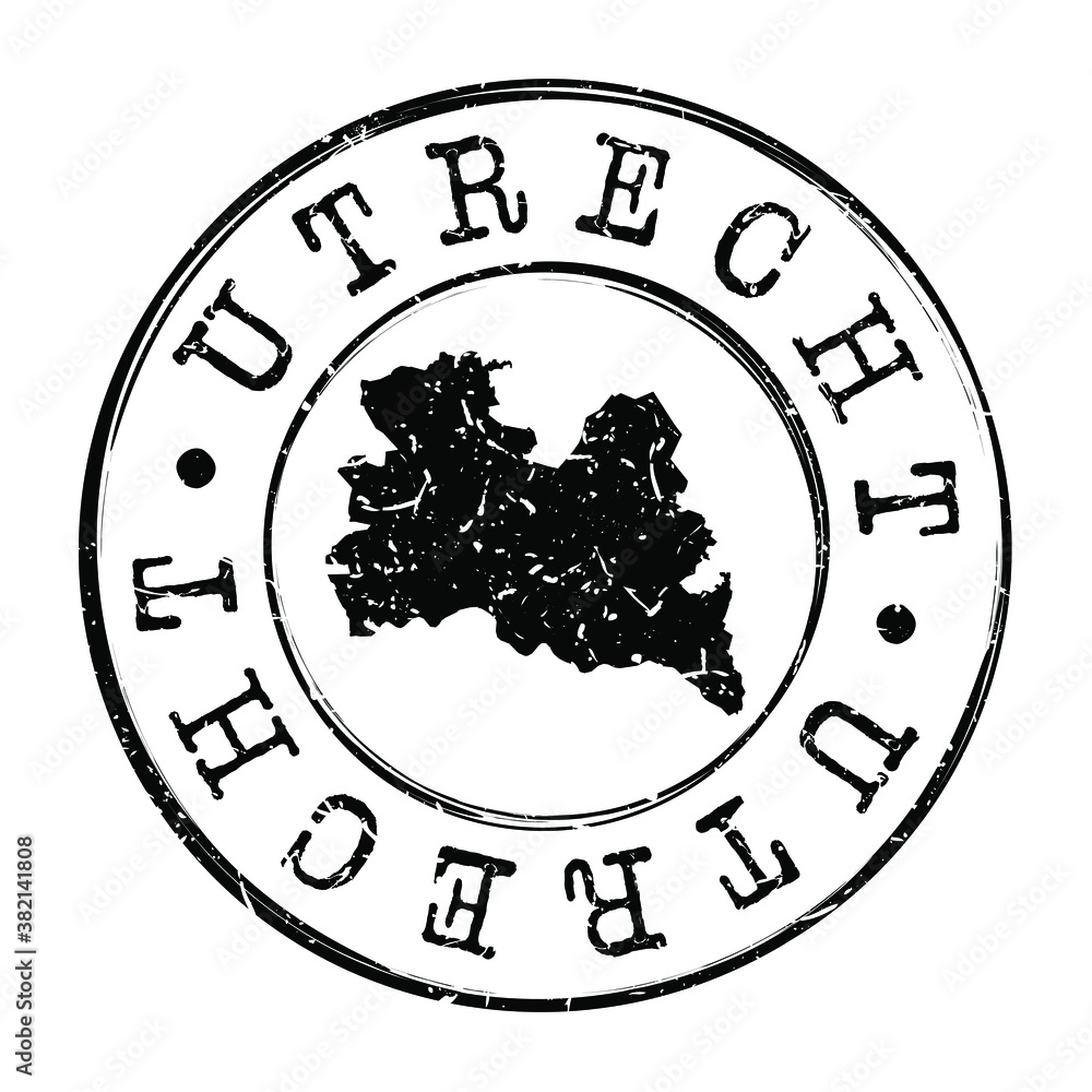 Utrecht, Netherlands Stamp Postal. A Map Silhouette Seal. Passport Round Design. Vector Icon Design Retro Travel. Utrecht, Netherlands Stamp Postal. A Map Silhouette Seal. Passport Round Design. Vector Icon Design Retro Travel.