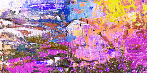 Oil painting texture, close up
