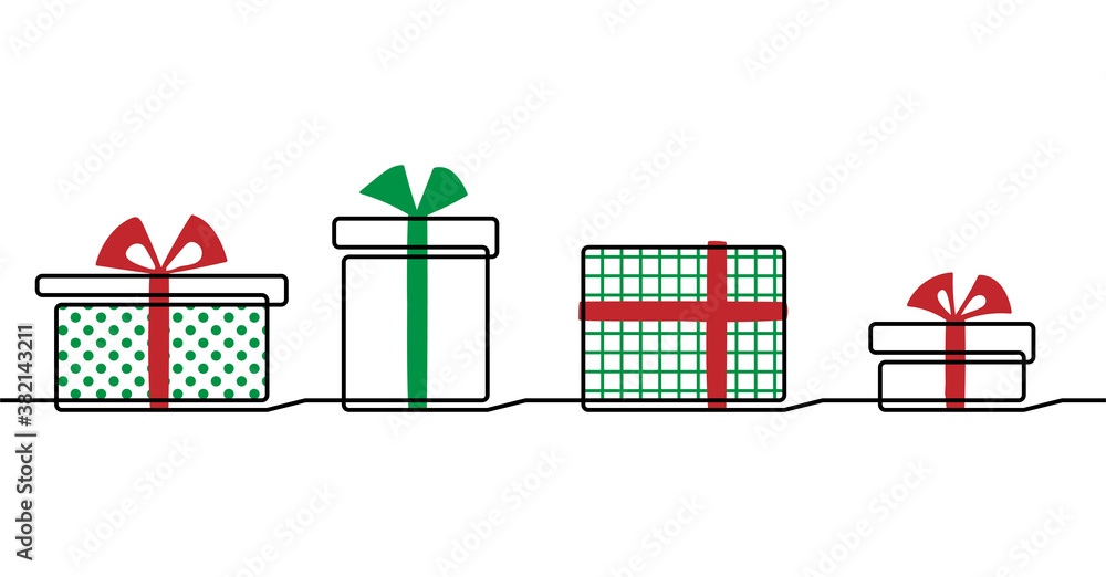 How to Draw Presents Easy  Christmas Gifts 