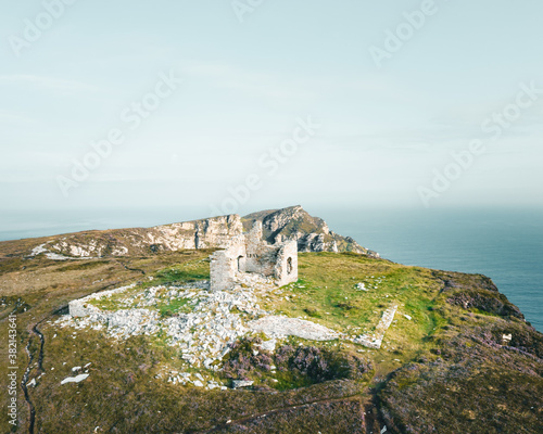 Aerial Capture Of The Horn Head Ruins