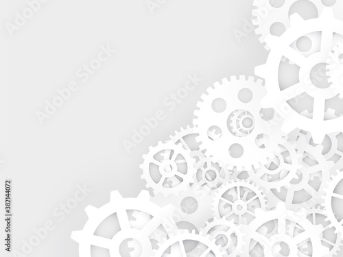 rotating gears, dark abstract industrial background