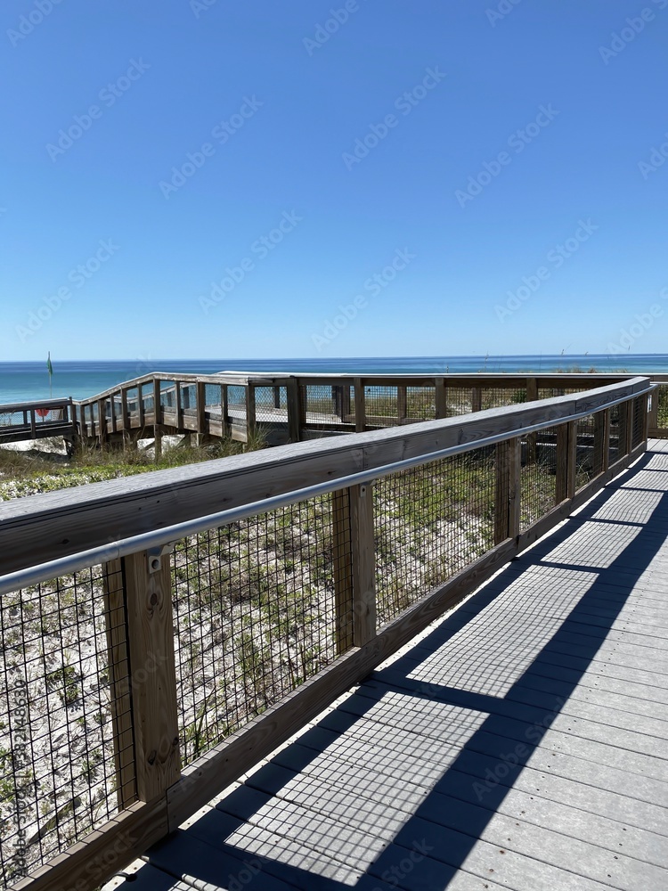 bridge to the beach at Henderson State Park Florida bridge to the beach at Henderson State Park Florida
