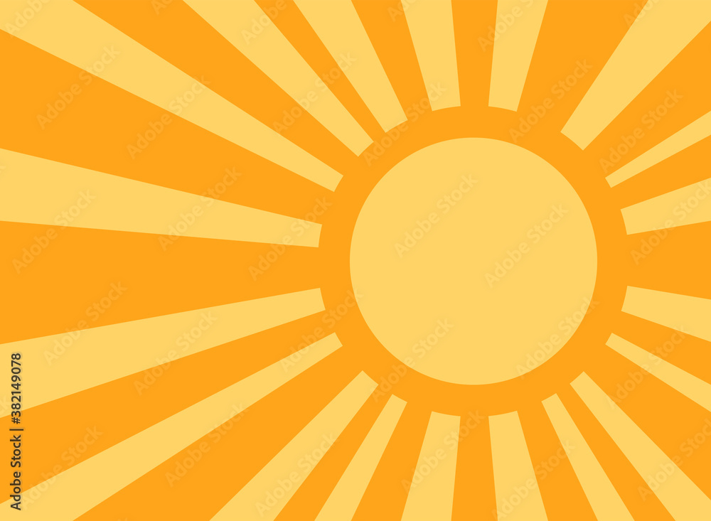 Sunlight rays retro background with round frame for text. bright orange color burst background. Sunlight rays retro background with round frame for text. bright orange color burst background.