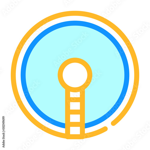 sewage treatment plant color icon vector illustration