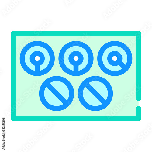 water purification plant color icon vector illustration