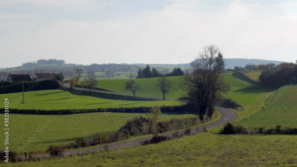 Rural landscape, view of Burgundy, France Rural landscape, view of Burgundy, France