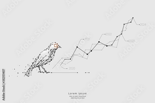 Vector graphic concept of business growth