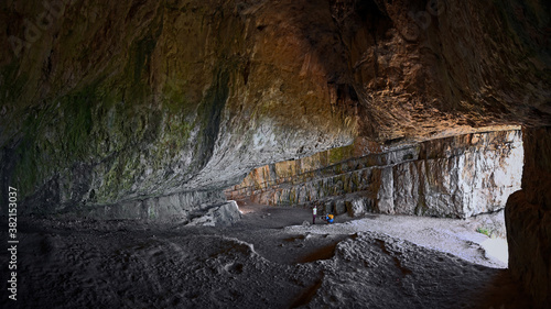 wonderful open limestone cave in Hungary