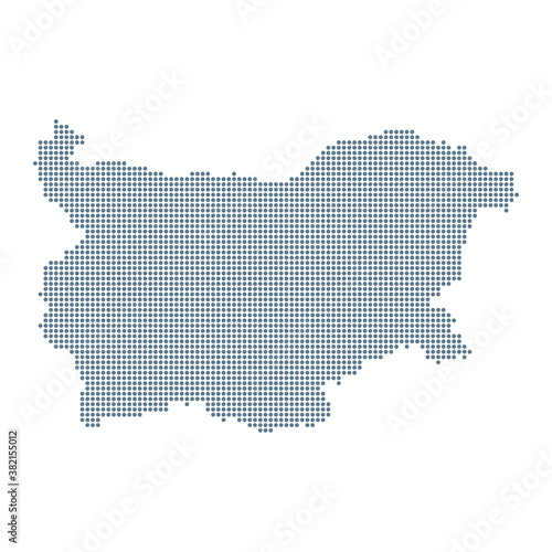Bulgaria Map - Vector Pixel Solid Contour