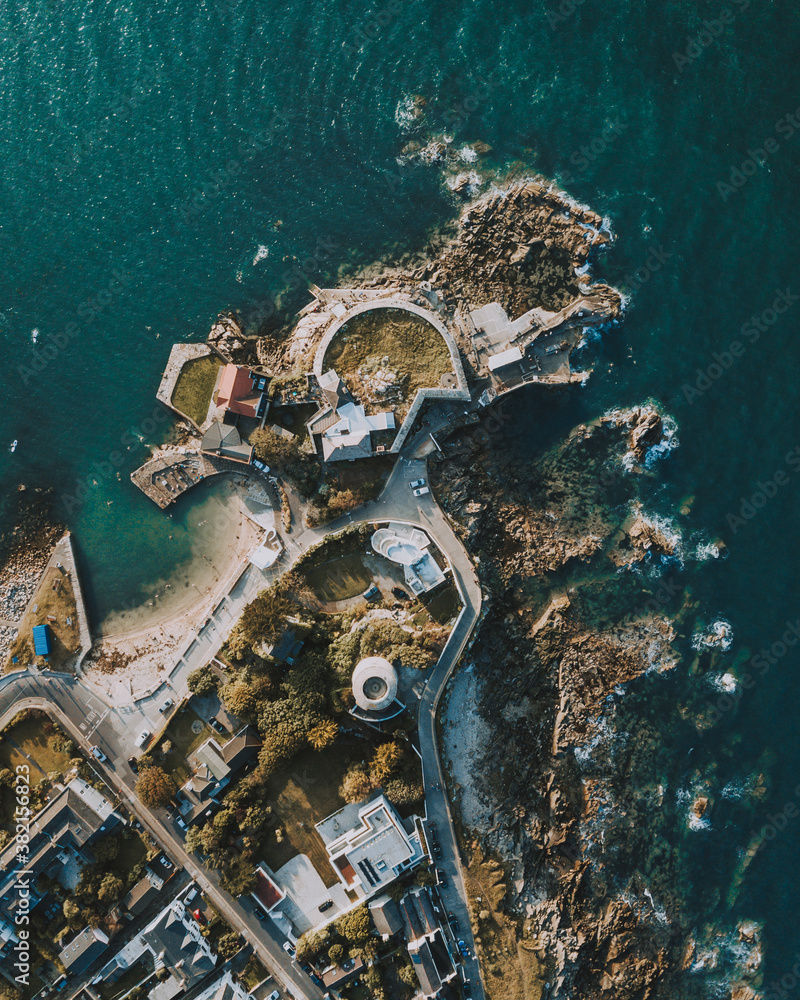 Fototapeta premium Aerial View of Forty Foot, Dublin