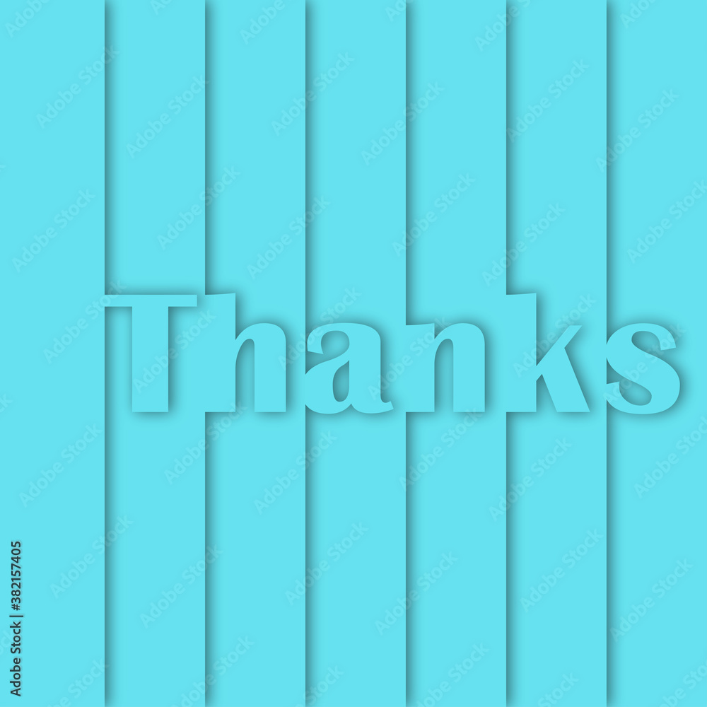 Fototapeta premium Thanks card