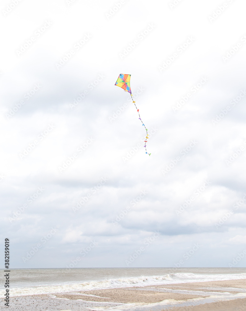 Flying the kite at the Danish Western coast Flying the kite at the Danish Western coast