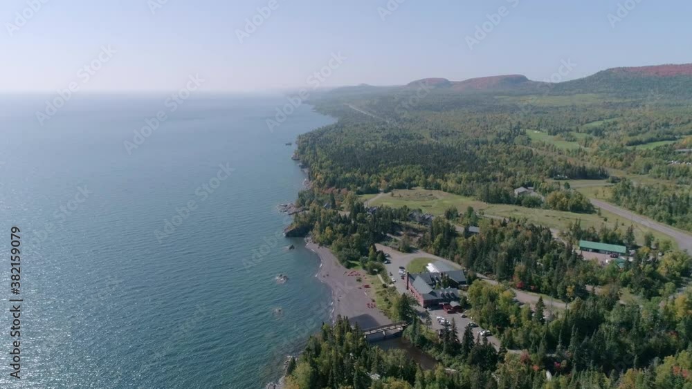 Flyover Aerial Of Lake Superior Resort Flyover Aerial Of Lake Superior Resort
