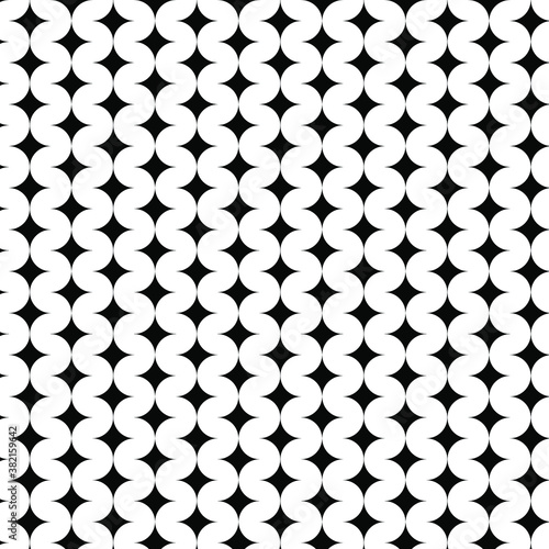 Vector seamless pattern. Modern stylish texture. Repeating geometric tiles with a grid of squares.Black and white seamless pattern elements in patterns decorative design for posters