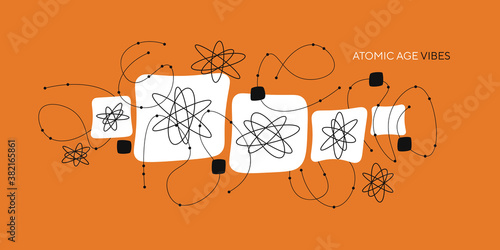 Abstract laconic mid-centur...