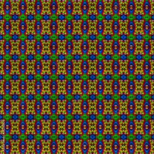 symmetrical patterns generated by the computer. 