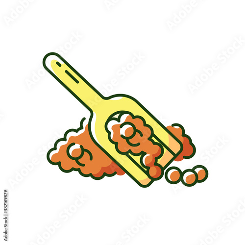 Quinoa RGB color icon. Healthy eco grains. Eco meals ingredients. Tasty foods ideas. Vegan cooking addons. Suerfoods variety. Isolated vector illustration