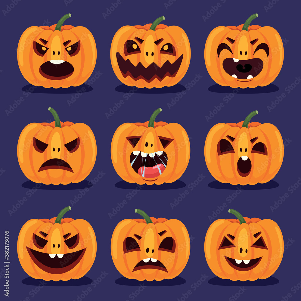 Halloween Design With Cartoon Character Halloween Design With Cartoon Character