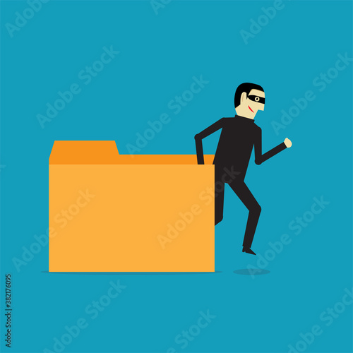 Hackers steal information in folders