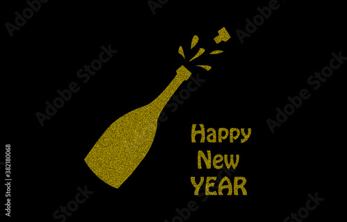 Golden New Year Illustration