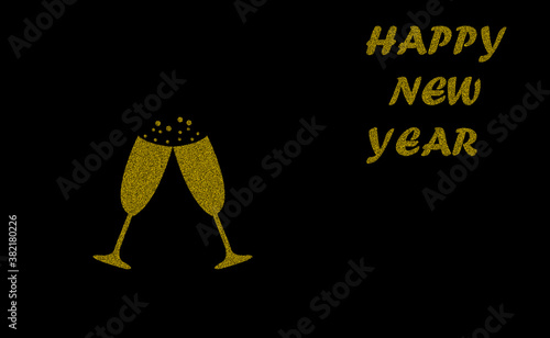 Celebratory illustration for the new year