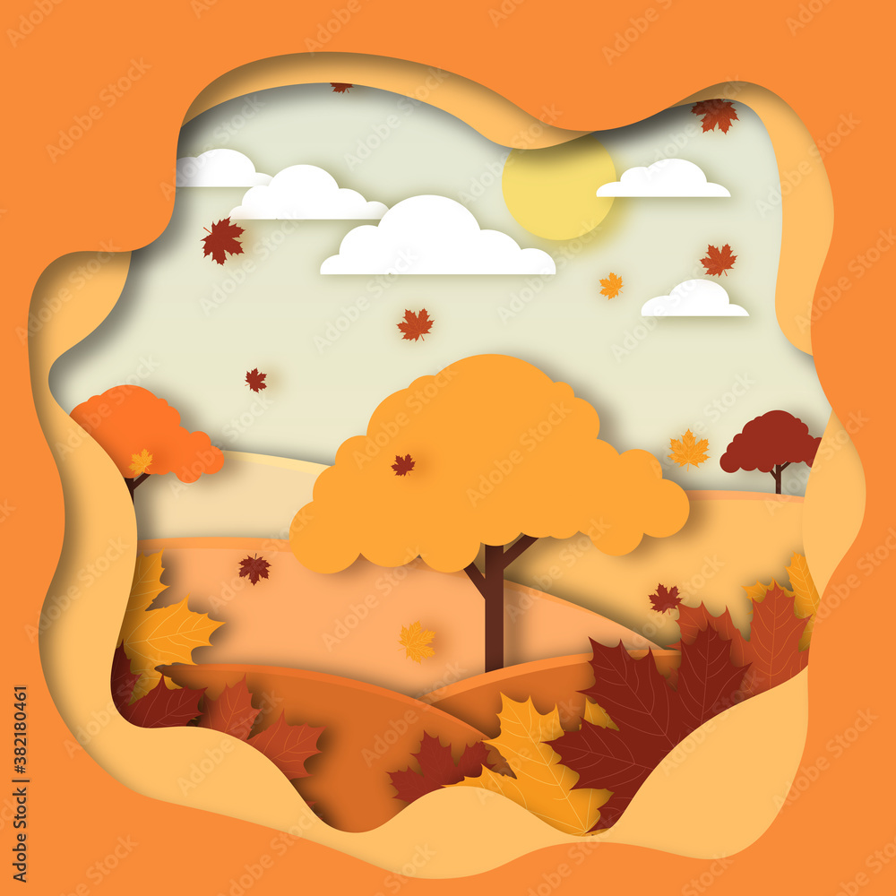 paper cut out autumn paper cut out autumn