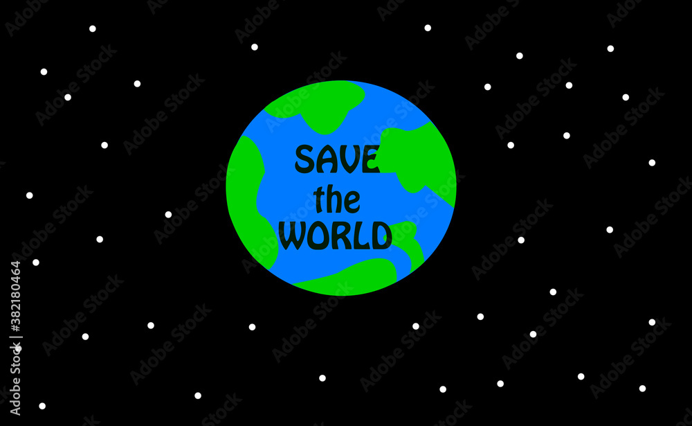 Illustration in honor of the environment Illustration in honor of the environment