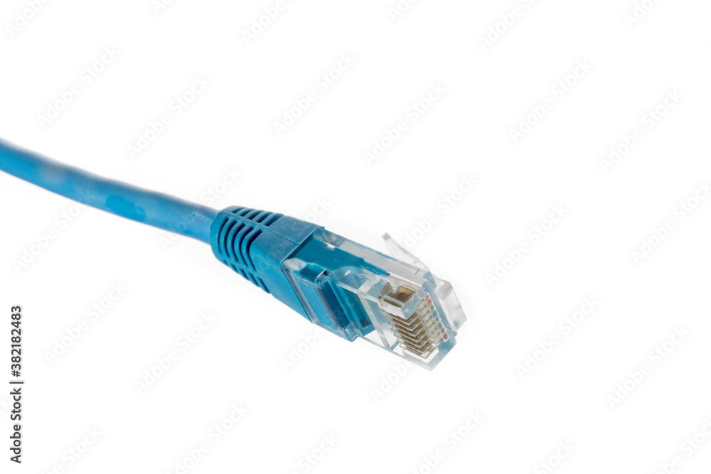 macro closeup of a Local Area Network LAN RJ45 plug macro closeup of a Local Area Network LAN RJ45 plug