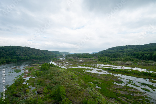 A View of the Susquehanna River from High Above