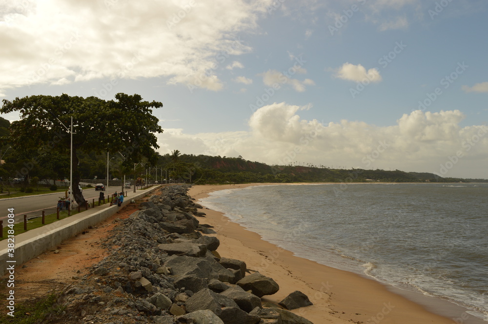 Fototapeta premium The red beaches of Cabo Frio and the Boipeba Islands in Brazil