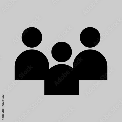 User group icon flat style isolated 