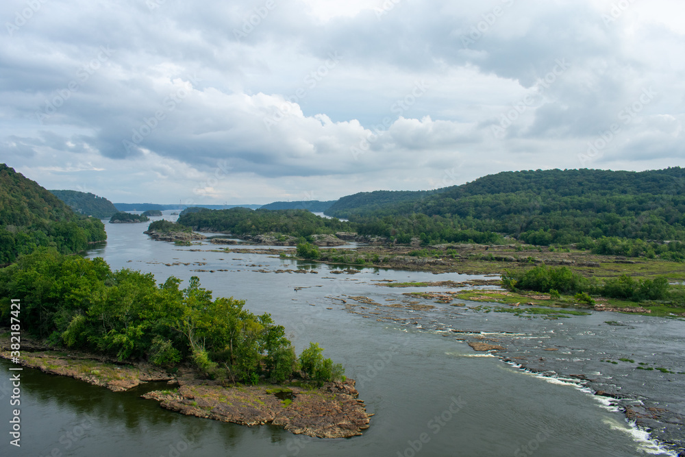 A View of the Susquehanna River from High Above A View of the Susquehanna River from High Above