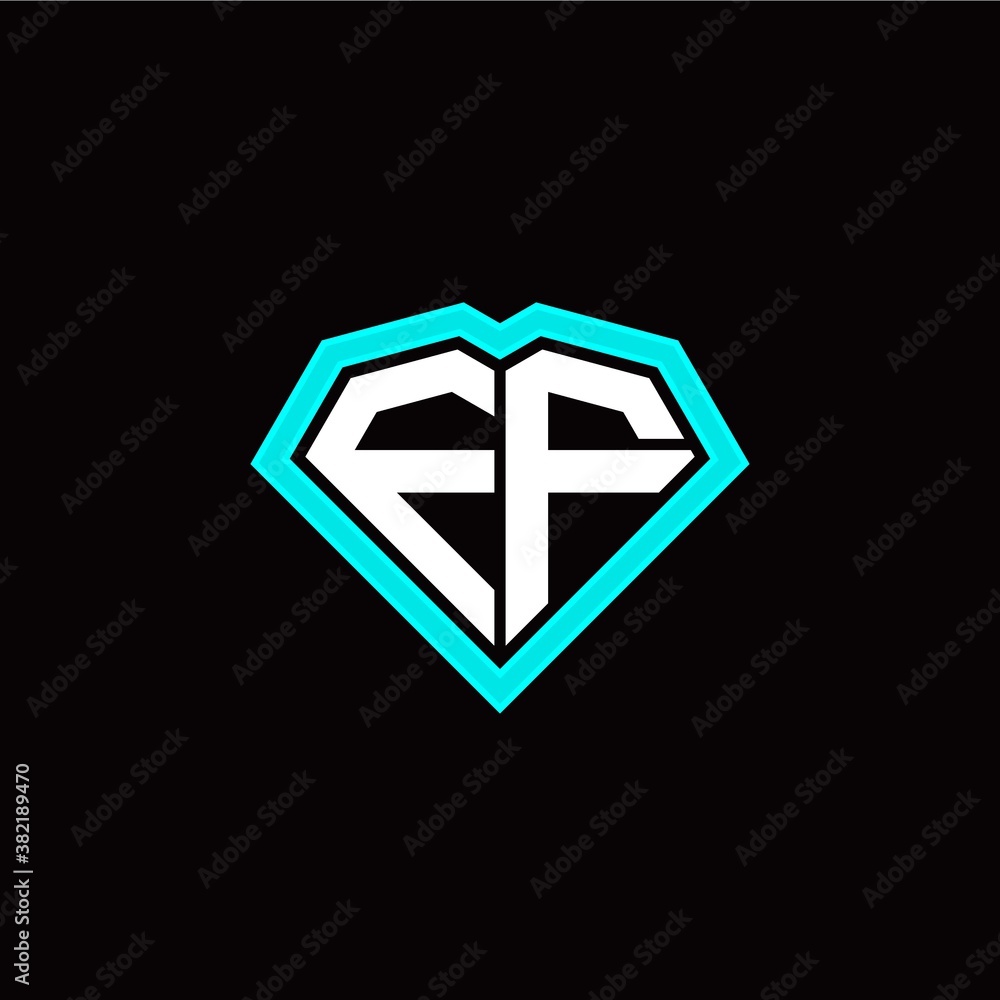 F F initial letter with unique diamond style logo template vector F F initial letter with unique diamond style logo template vector
