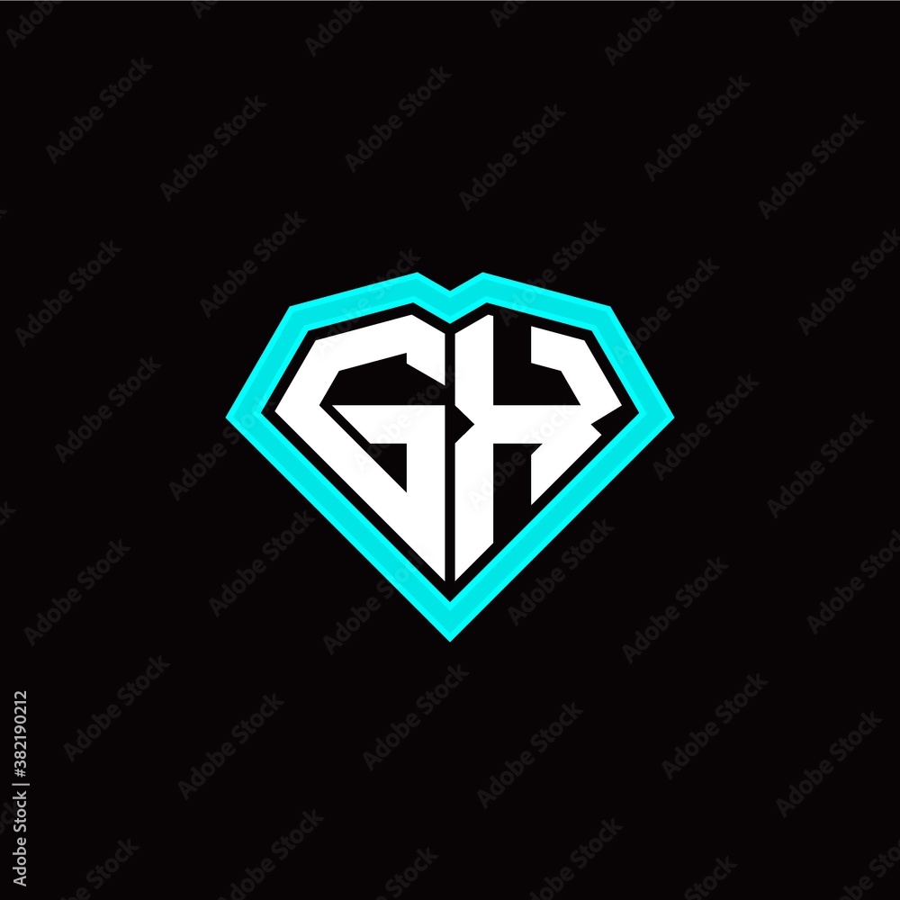 G X initial letter with unique diamond style logo template vector G X initial letter with unique diamond style logo template vector