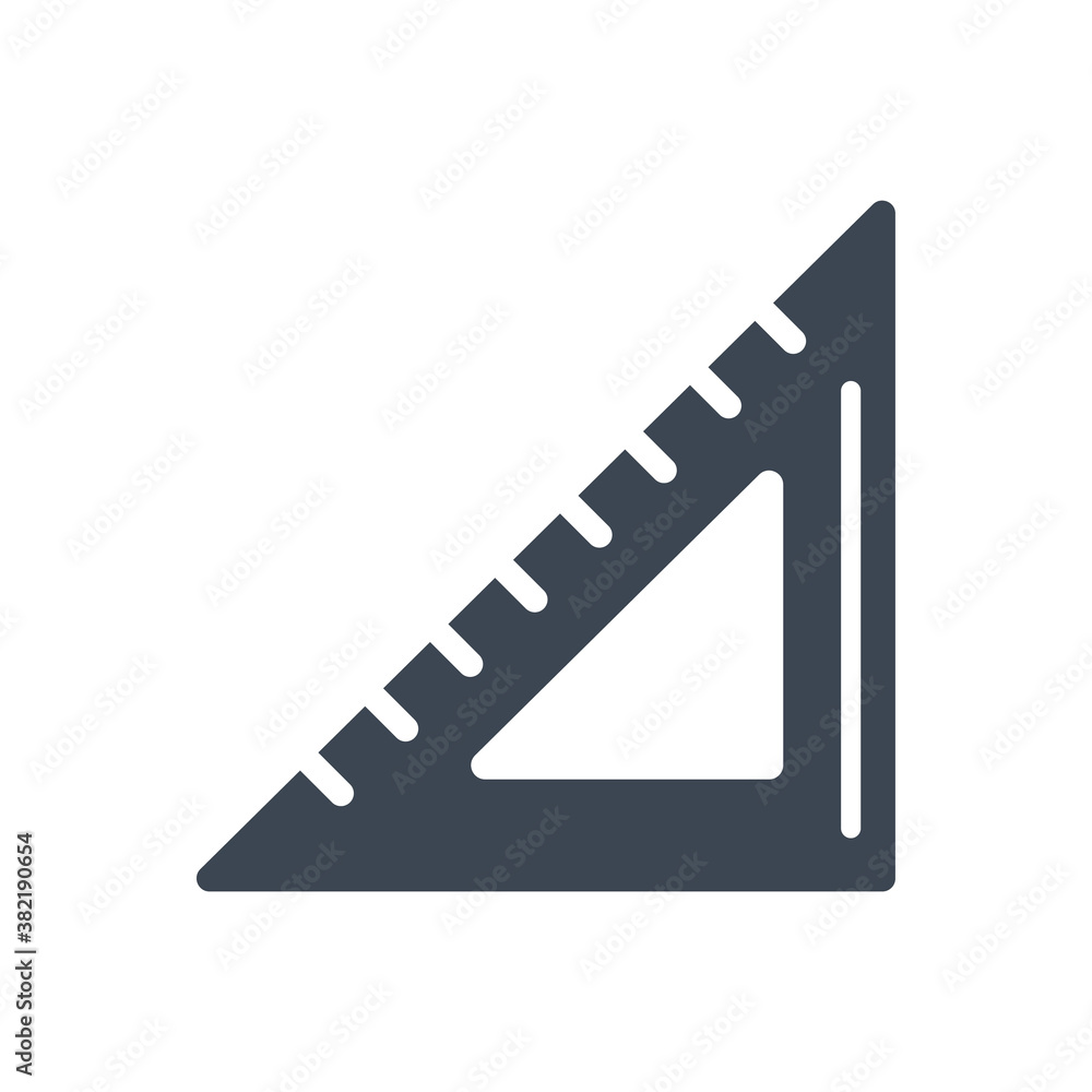 Triangular drawing tool icon ( vector illustration )