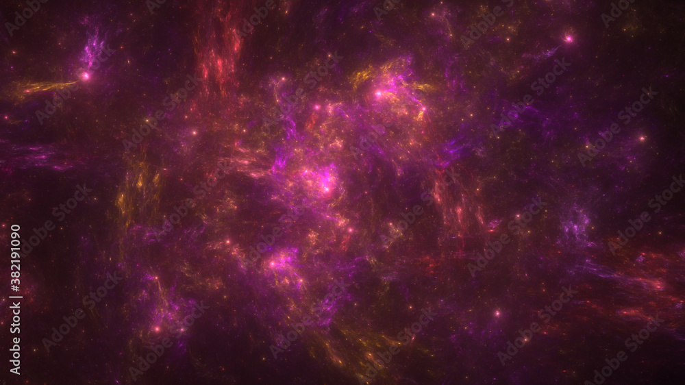 Starfield illustration , deep space galaxy background