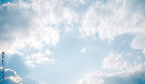 blue sky with clouds