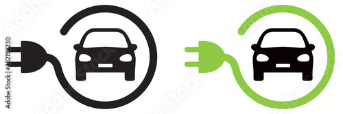ICÔNE VOITURE ÉLECTRIQUE