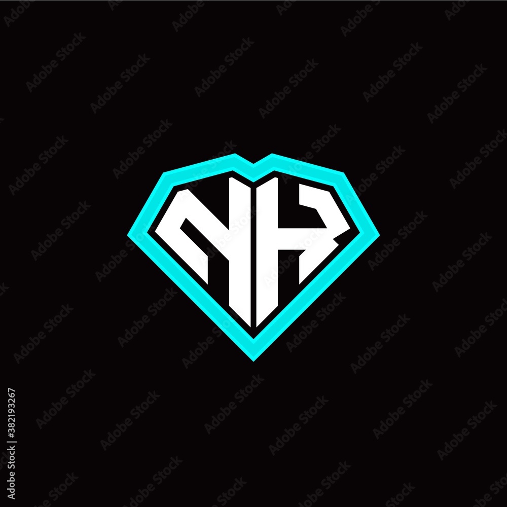 N K initial letter with unique diamond style logo template vector N K initial letter with unique diamond style logo template vector