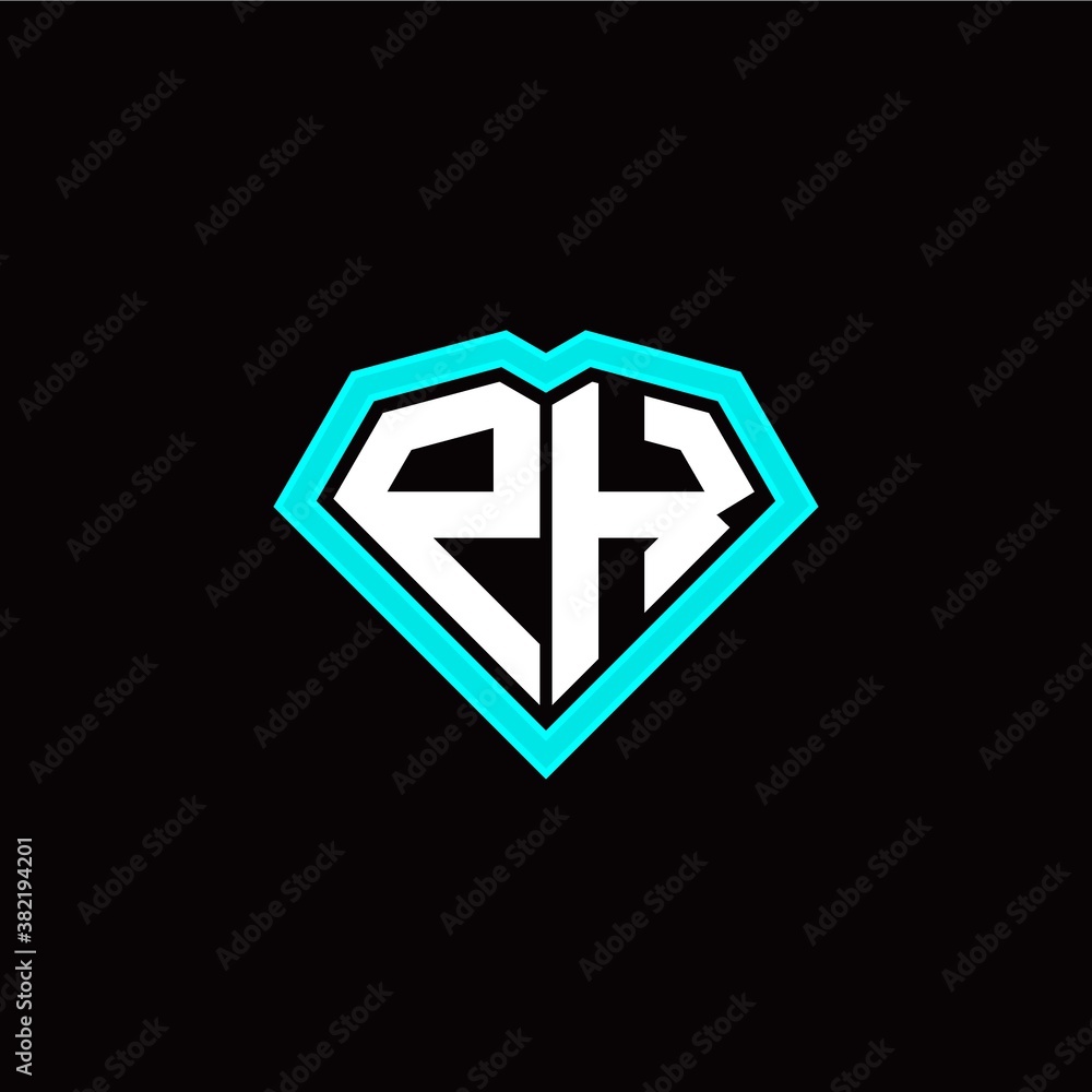 P K initial letter with unique diamond style logo template vector P K initial letter with unique diamond style logo template vector