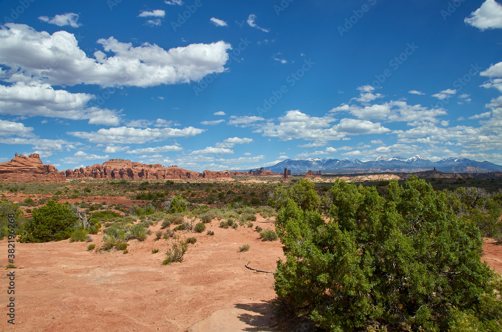 View Beautiful landscape from Arches national Park