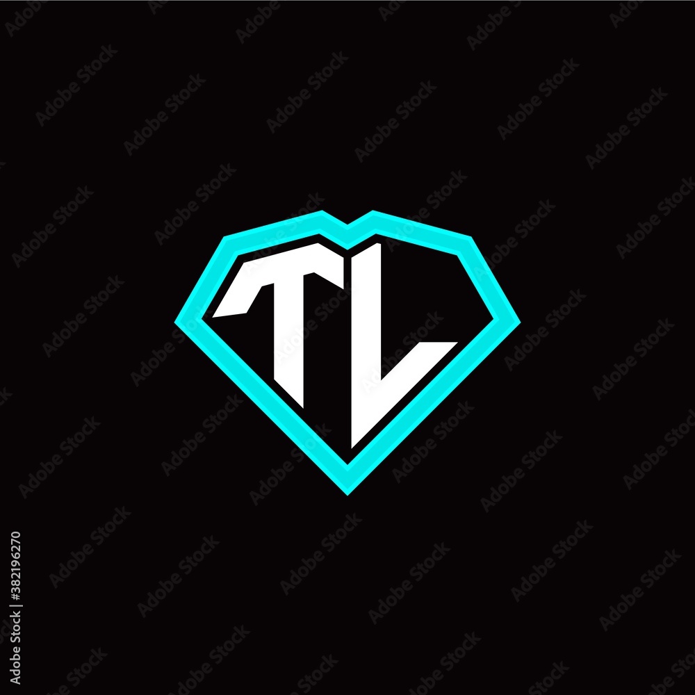 T L initial letter with unique diamond style logo template vector T L initial letter with unique diamond style logo template vector