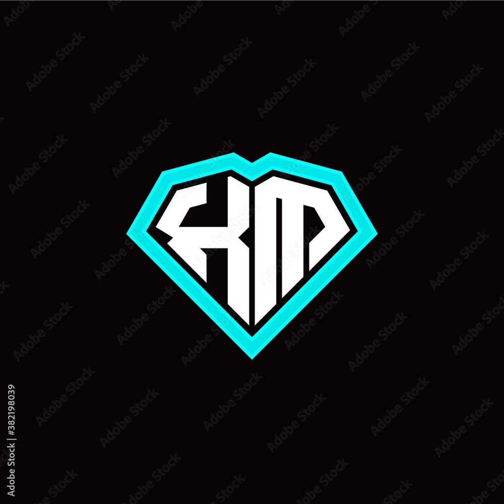X M initial letter with unique diamond style logo template vector X M initial letter with unique diamond style logo template vector